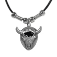 Bison Skull Adjustable Cord Necklace